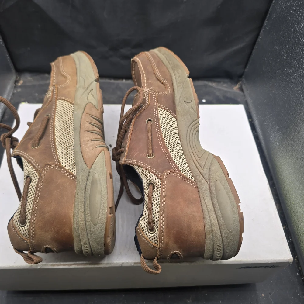 Casual Brown Leather Boat Shoes for Men
